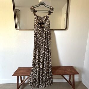 LuLus Floral Maxi Dress Size Small, long romantic dress, summer dress